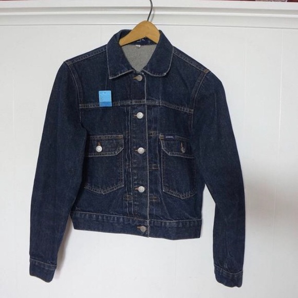 Vintage Guess Jean Trucker Jacket 80s Denim Jacket - Picture 1 of 3